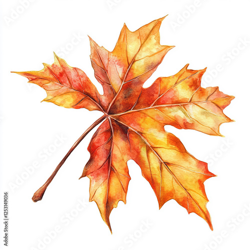 Wallpaper Mural autumn maple leaf Torontodigital.ca