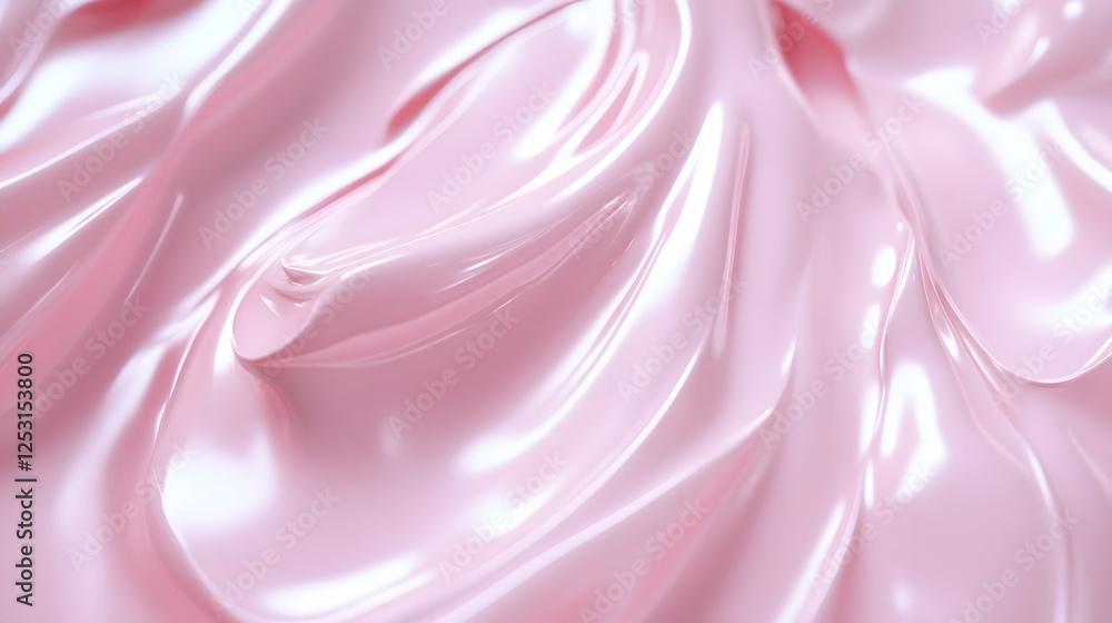 Exquisite pink satin fabric flowing in soft sensual curves and delicate folds creating a lavish romantic and elegant aesthetic The luxurious material cascades and undulates showcasing its lustrous Exquisite pink satin fabric flowing in soft sensual curves and delicate folds creating a lavish romantic and elegant aesthetic The luxurious material cascades and undulates showcasing its lustrous