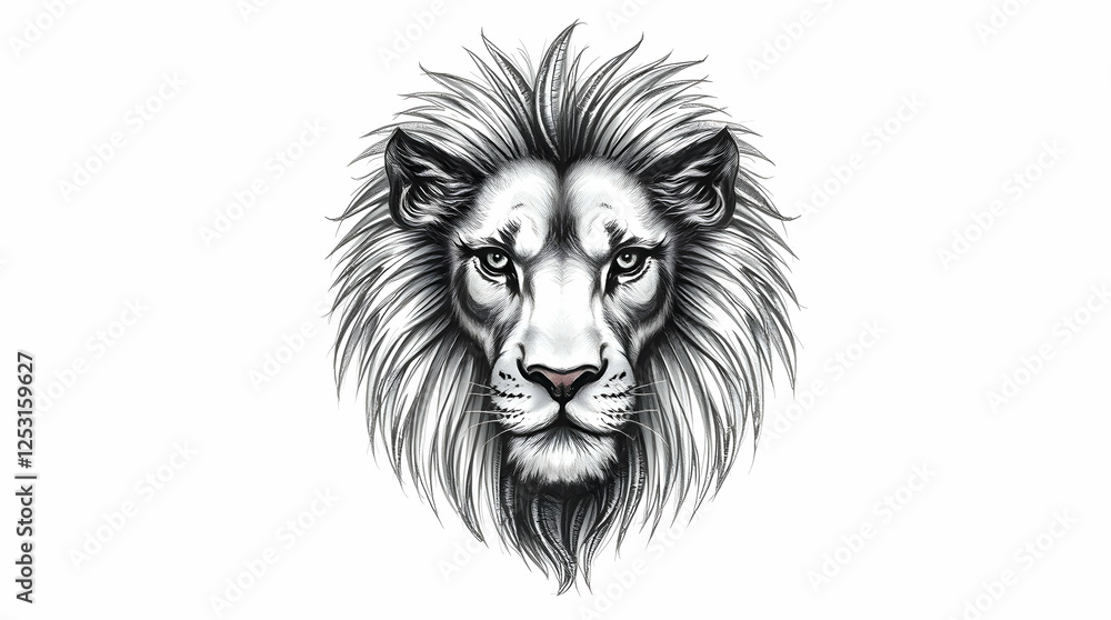 Obraz premium lion vector illustration