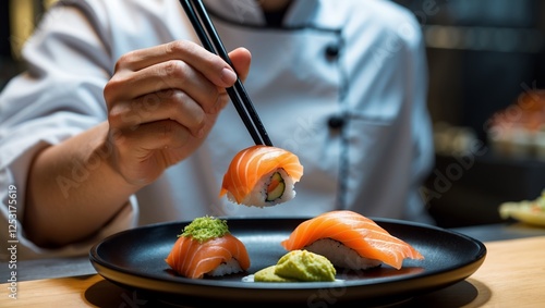 Wallpaper Mural chef preparing food in restaurant Torontodigital.ca