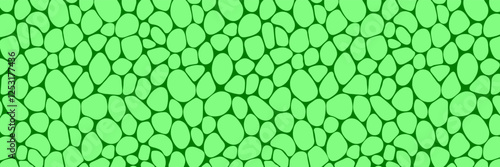 Plant cells template background vector illustration. Leaf structure wallpaper. Green plant chlorophyll texture for organic wallpapers, eco, agro and scientific design. seeds repeated backdrop