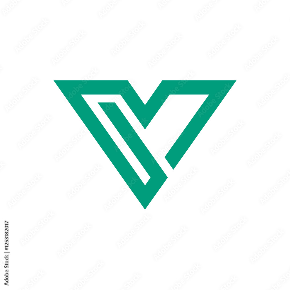 Abstract Letter V Logo design vector template on white background Abstract Letter V Logo design vector template on white background
