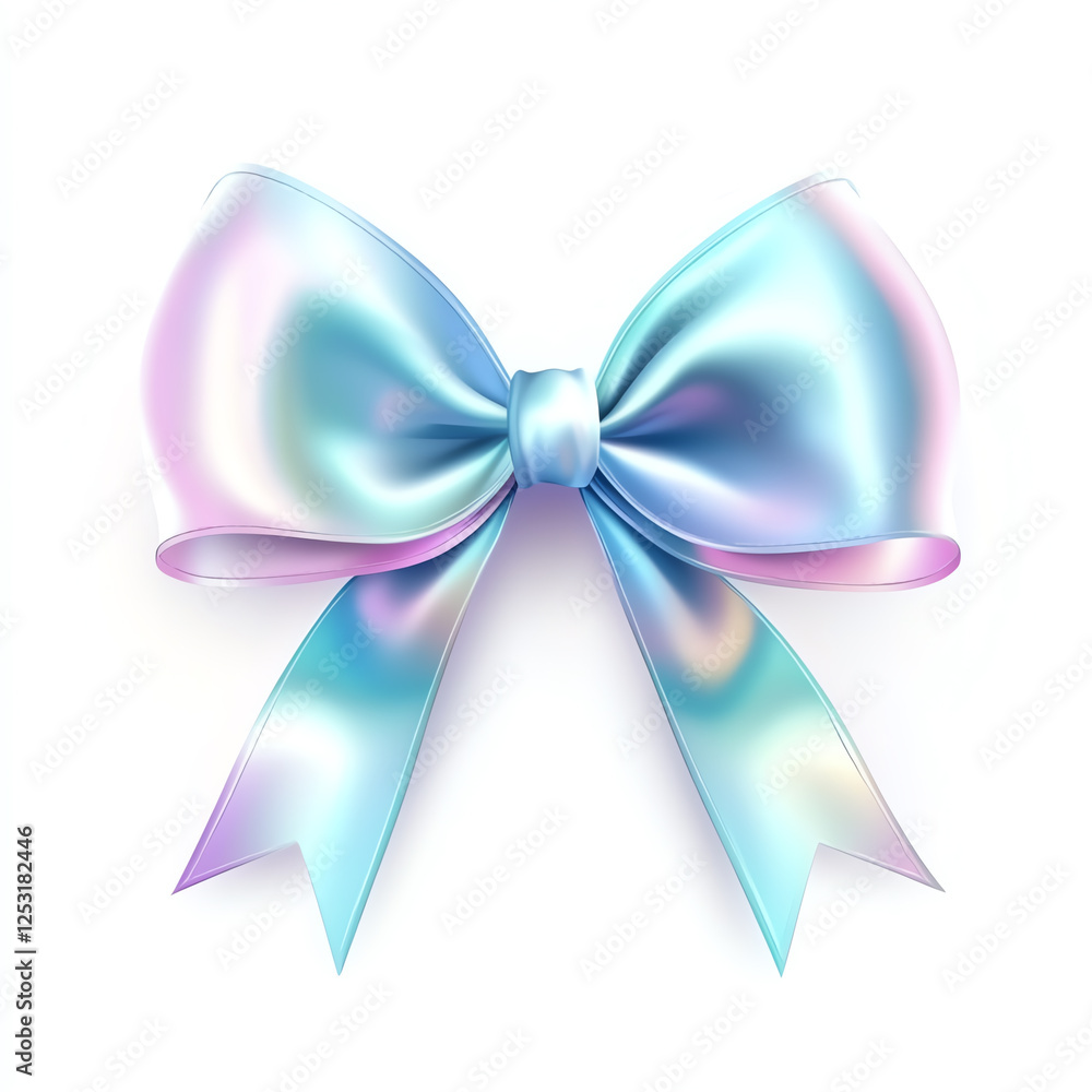 A beautifully crafted pastel ribbon bow displaying a gradient of soft blue and pink colors, perfect for gifts, decorations, or crafting, adding elegance to any occasion. A beautifully crafted pastel ribbon bow displaying a gradient of soft blue and pink colors, perfect for gifts, decorations, or crafting, adding elegance to any occasion.