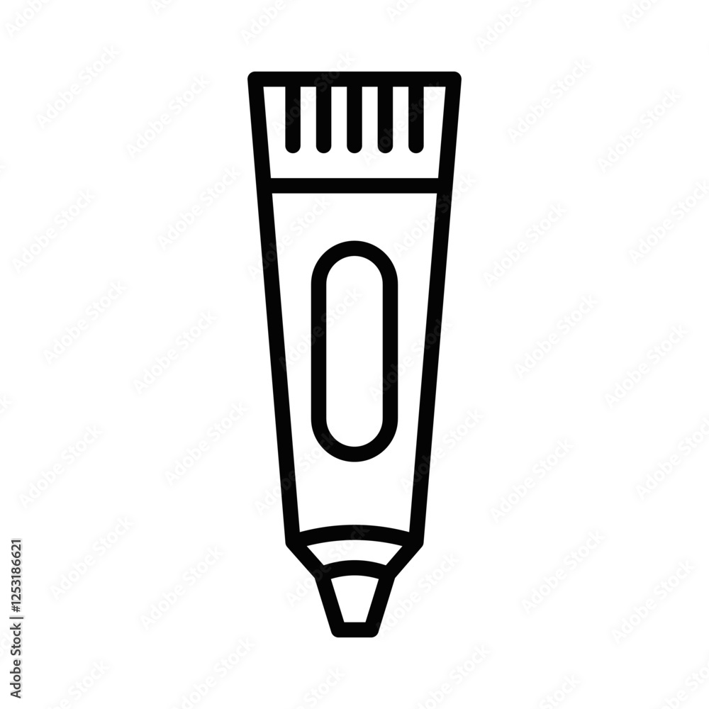 Tube icon in minimal style, clean vector design. Editable stroke. Tube icon in minimal style, clean vector design. Editable stroke.