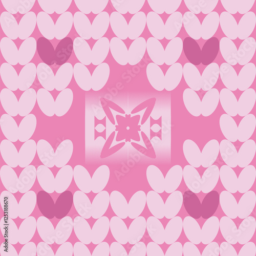 Simple and cute pink yarn pattern Knitting patterns designed for interior designers, printed fabrics and textiles.