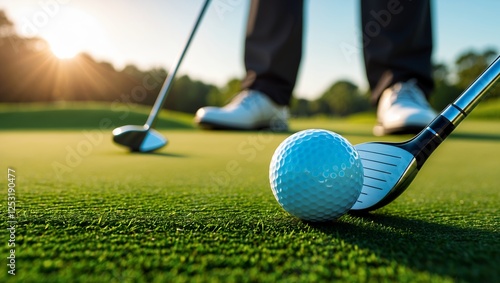 Wallpaper Mural golf club and ball on green Torontodigital.ca