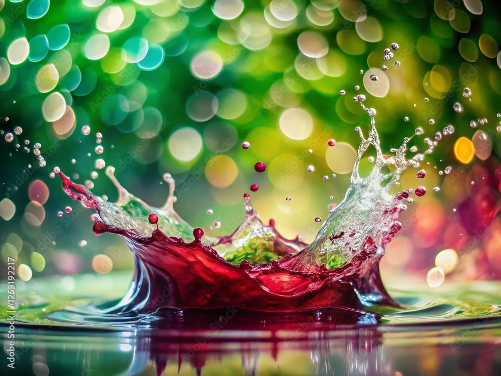Maroon Green White Watercolor Abstract Background Splash Design - Stock Photo Maroon Green White Watercolor Abstract Background Splash Design - Stock Photo