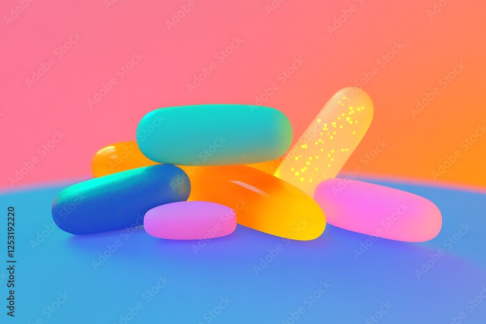 Colorful Geometric Shapes Background Colorful Geometric Shapes Background