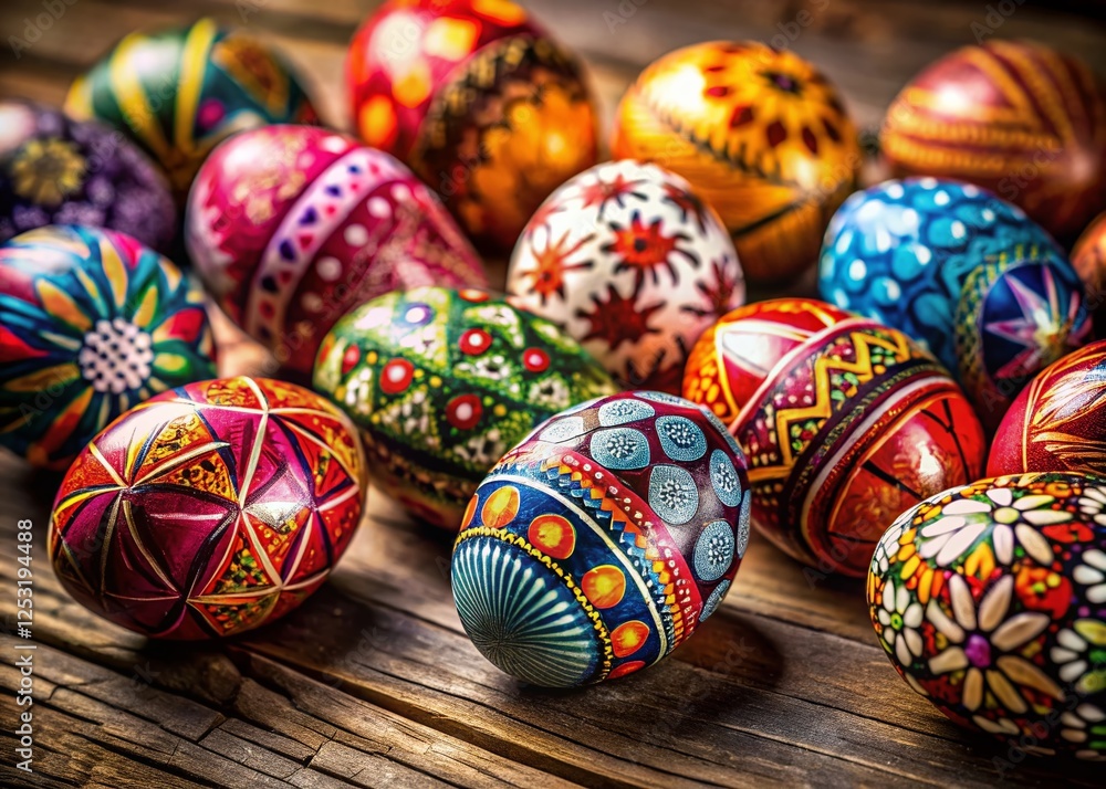 Vibrant Hand-Painted Easter Eggs: A Colorful Spring Tradition Vibrant Hand-Painted Easter Eggs: A Colorful Spring Tradition
