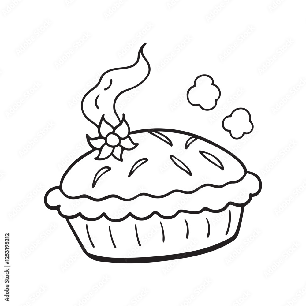 Cozy Coloring page, Line art, Bold and easy image, coloring sheet isolated vector illustration Cozy Coloring page, Line art, Bold and easy image, coloring sheet isolated vector illustration