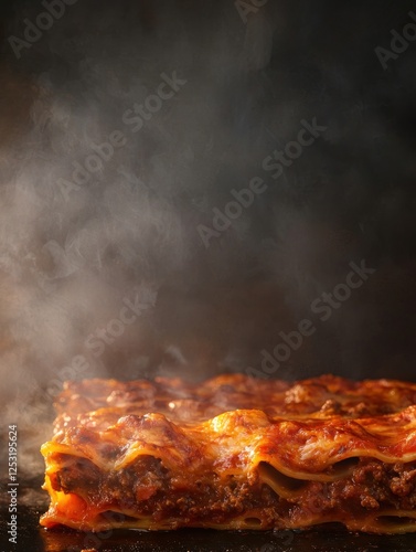 Steaming Hot Lasagna Delicious Italian Cuisine Gourmet Food Photography
