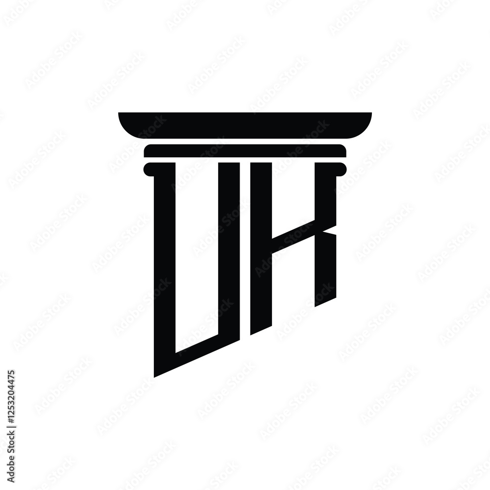 UK monogram logo design letter text name symbol monochrome logotype alphabet character simple logo