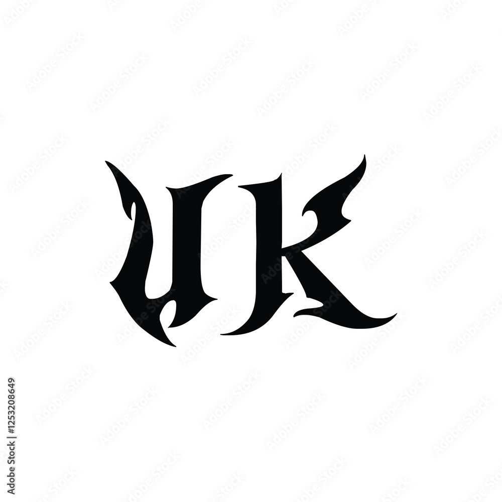UK monogram logo design letter text name symbol monochrome logotype alphabet character simple logo UK monogram logo design letter text name symbol monochrome logotype alphabet character simple logo
