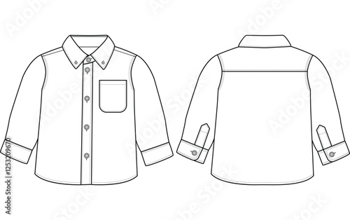  baby boy long sleeves shirt vector illustration templet design