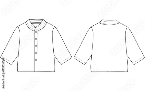 baby boy long sleeves shirt vector illustration templet design