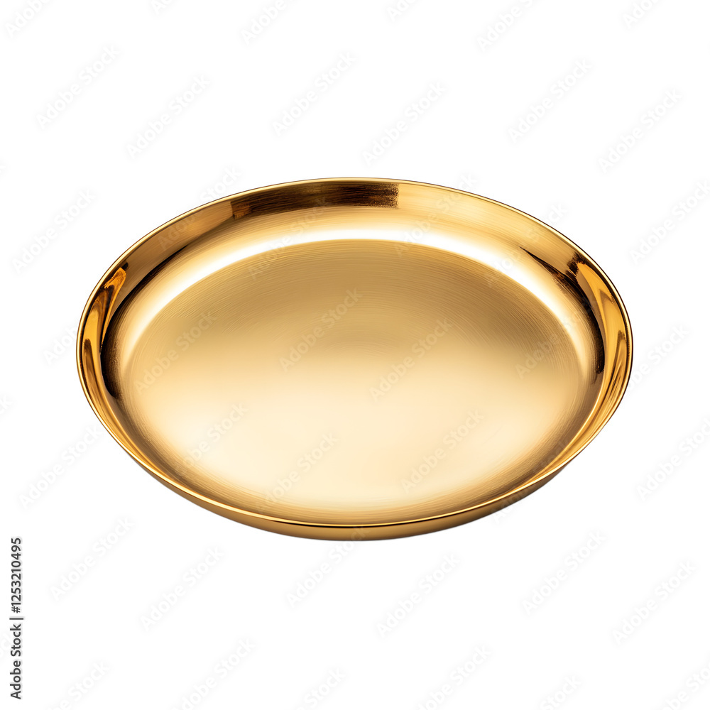 High End Gold Colored Round Serving Platter High End Gold Colored Round Serving Platter