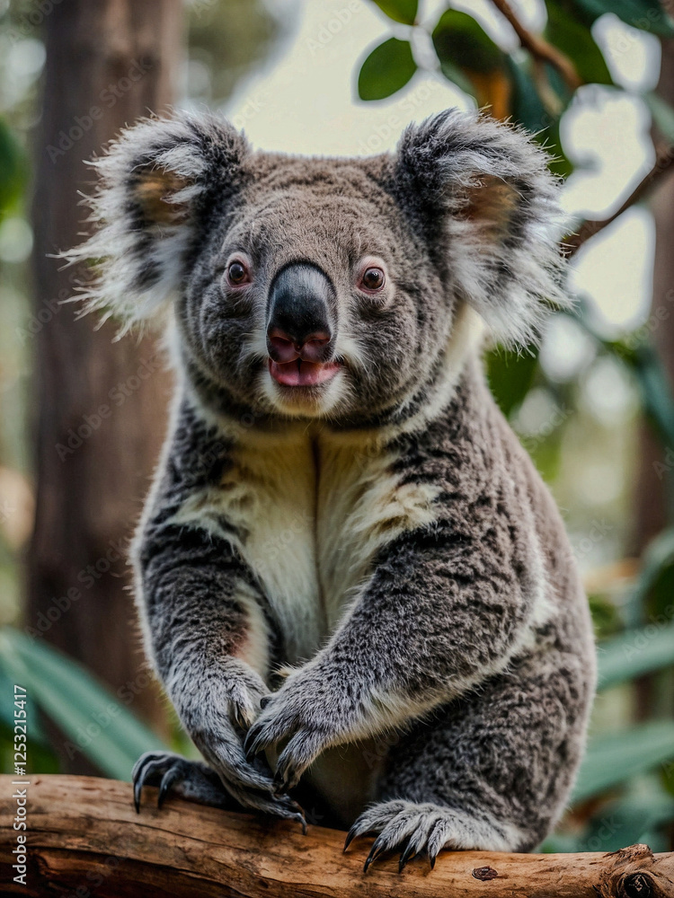 Naklejka premium Koala bear clipart.