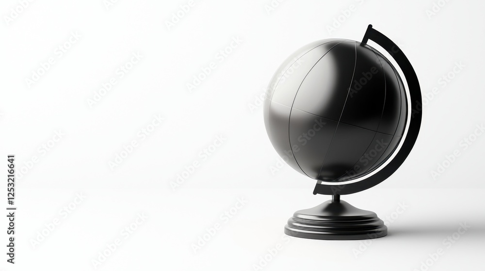 A minimalist atlas globe logo with clean lines and monochromatic design, modern branding style A minimalist atlas globe logo with clean lines and monochromatic design, modern branding style
