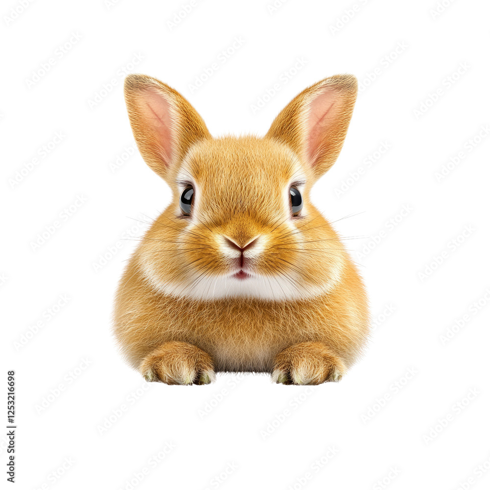 Obraz premium Adorable Fluffy Bunny Rabbit Close-Up