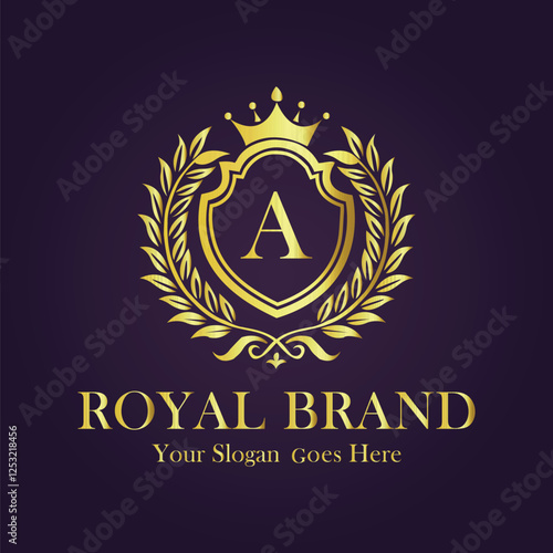 Luxury Gold Monogram Logo Design