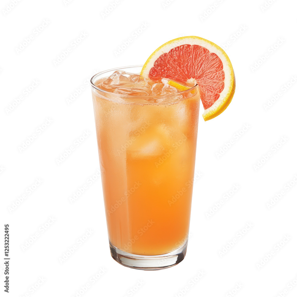 A Paloma Drink isolated on white or transparent background