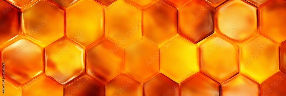 Translucent honeycomb design graphite outlined hexagons with bright orange background artistry Translucent honeycomb design graphite outlined hexagons with bright orange background artistry