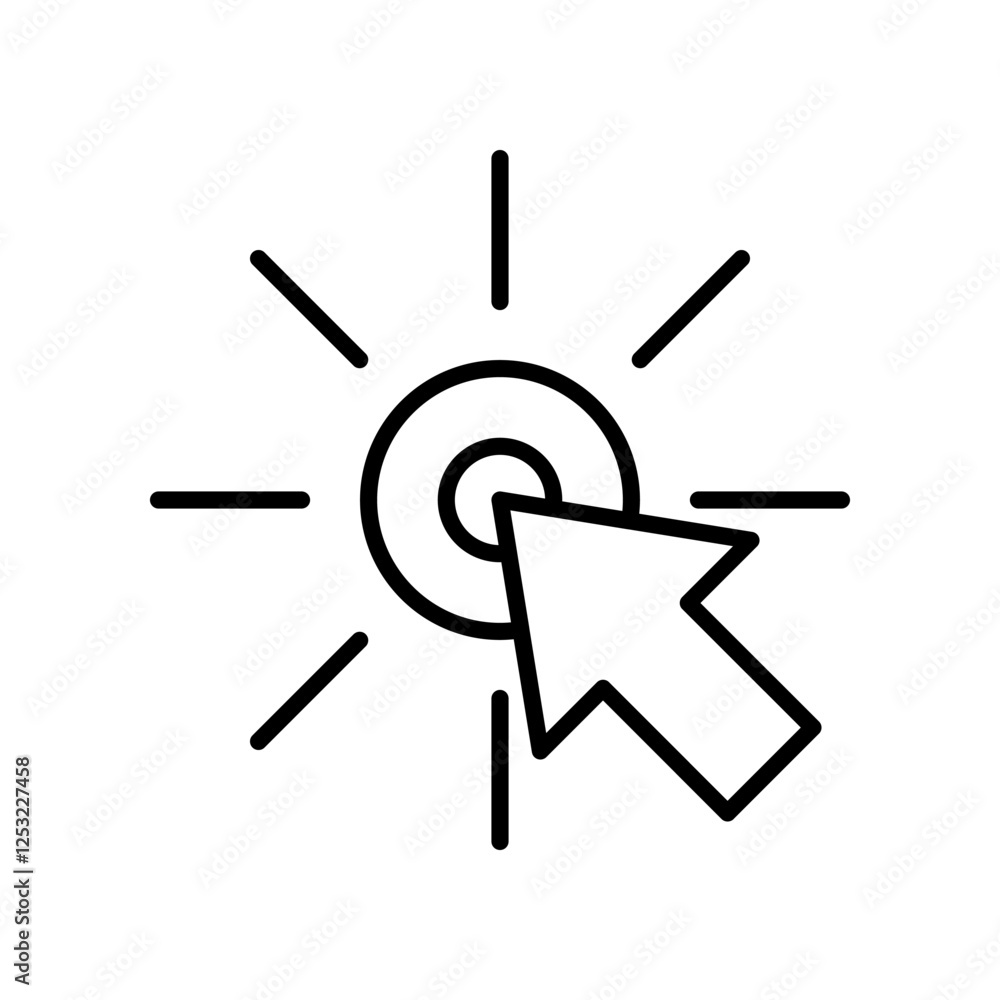 Computer Cursor Icon Representing a Selection Interface Concept Computer Cursor Icon Representing a Selection Interface Concept