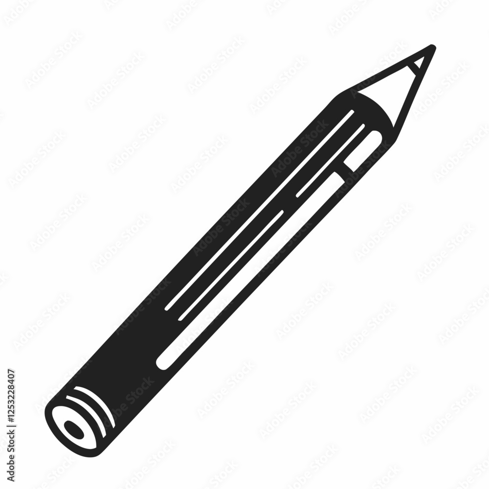 Fototapeta premium Pencil icon Simple illustration of pencil vector for web design (3)
