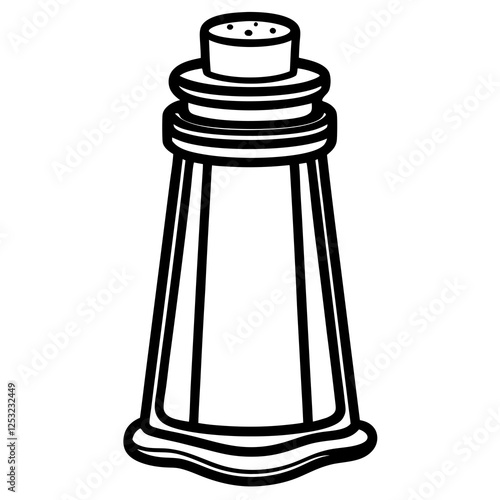 Salt Shaker Monoline Artwork