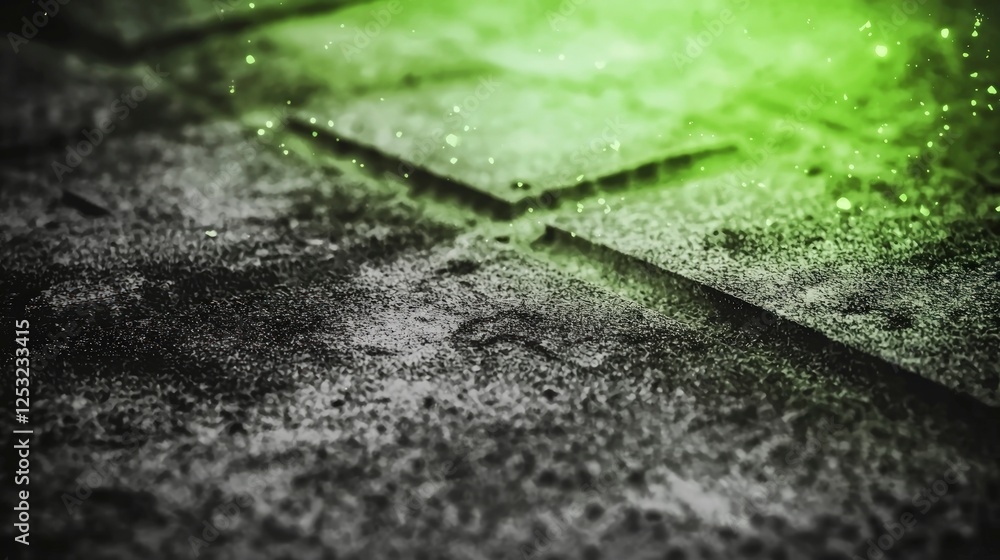Dark Green Grunge Texture with Glitter and Sparkle Dark Green Grunge Texture with Glitter and Sparkle