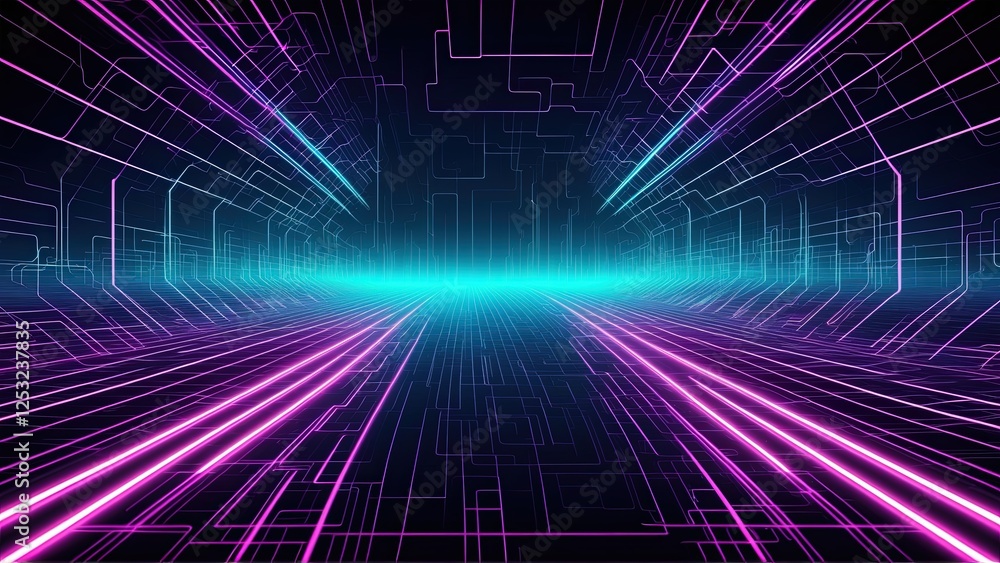 abstract technology background with lines. high-tech, gaming, AI, and cyber branding abstract technology background with lines. high-tech, gaming, AI, and cyber branding
