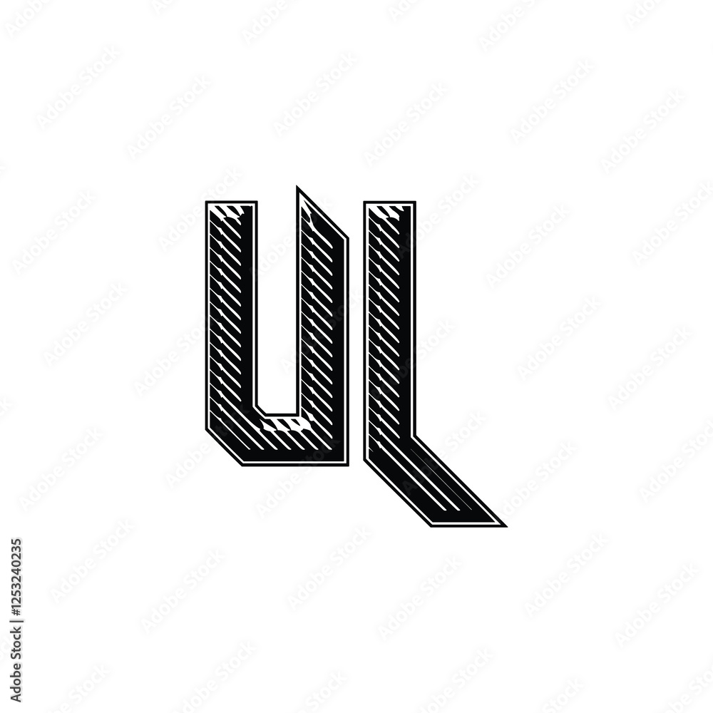 UL monogram logo design letter text name symbol monochrome logotype alphabet character simple logo UL monogram logo design letter text name symbol monochrome logotype alphabet character simple logo
