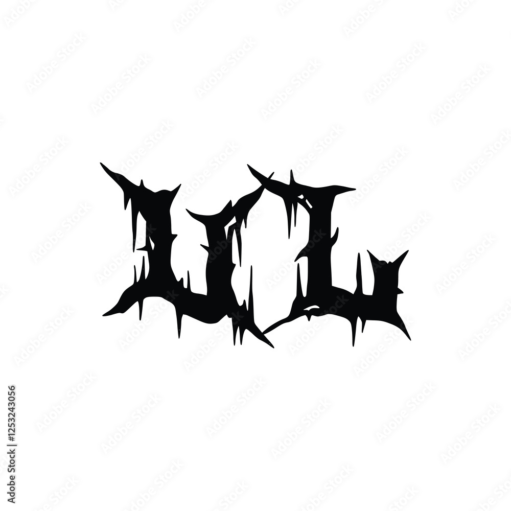 Fototapeta premium UL monogram logo design letter text name symbol monochrome logotype alphabet character simple logo