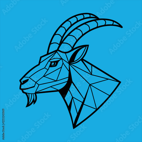 Goat Mascot Logo Design Vector Illustration