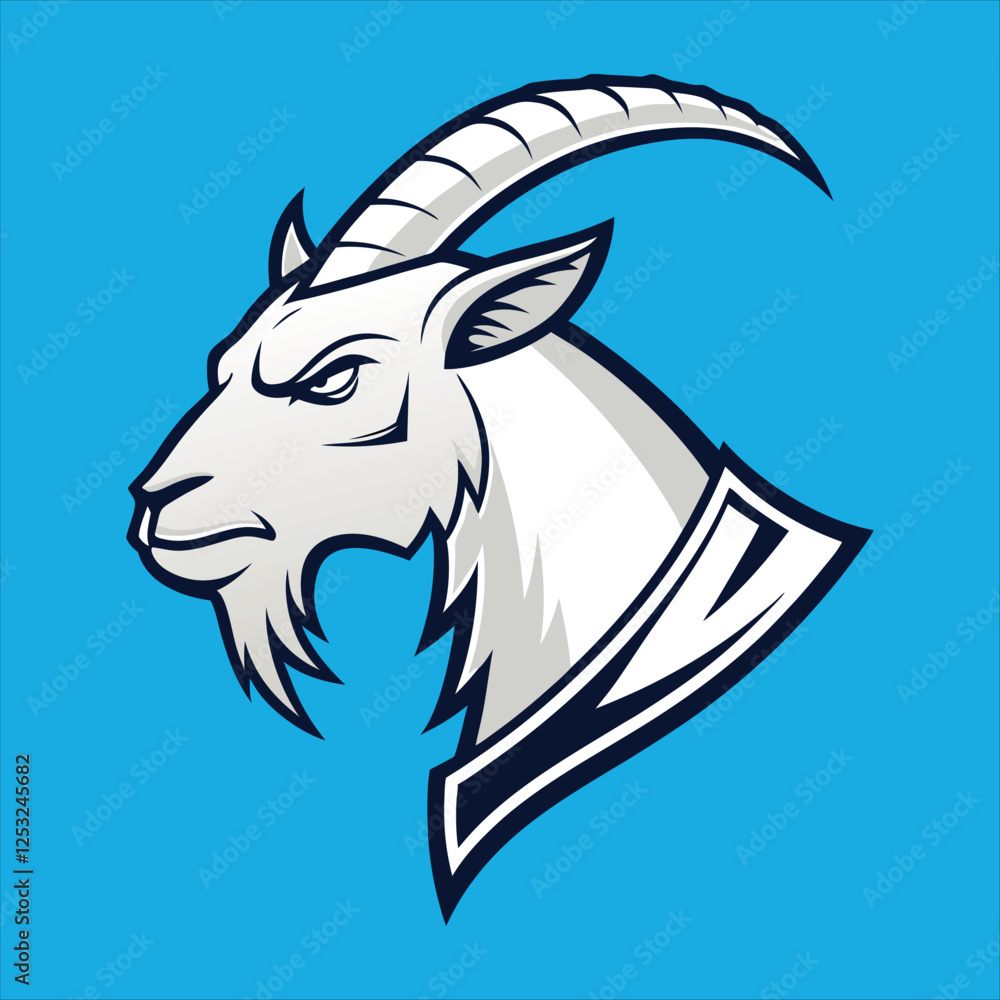 Goat Mascot Logo Design Vector Illustration Goat Mascot Logo Design Vector Illustration