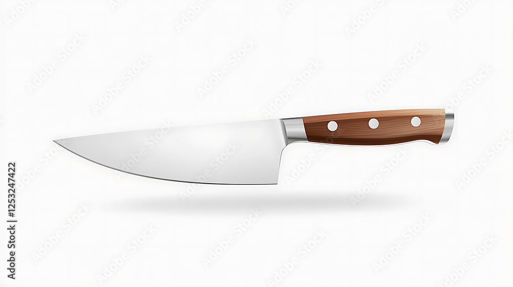 High-Quality Chef's Knife with Wooden Handle High-Quality Chef's Knife with Wooden Handle