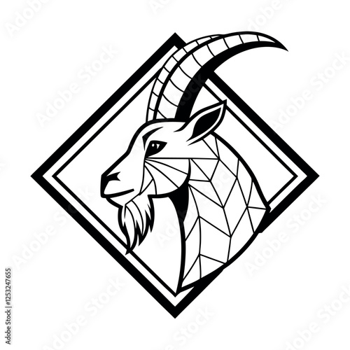 Goat Mascot Logo Design Vector Illustration