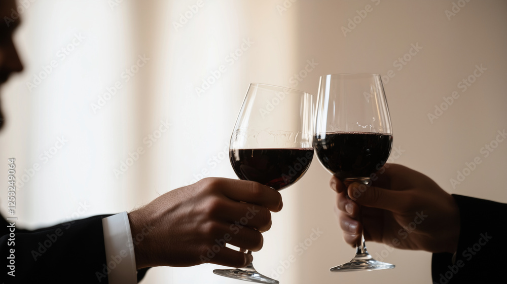 Celebrating Market Share Growth with a Business Team Toast Celebrating Market Share Growth with a Business Team Toast