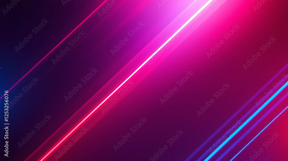 Vibrant Neon Abstract Background with Glowing Diagonal Lines Vibrant Neon Abstract Background with Glowing Diagonal Lines