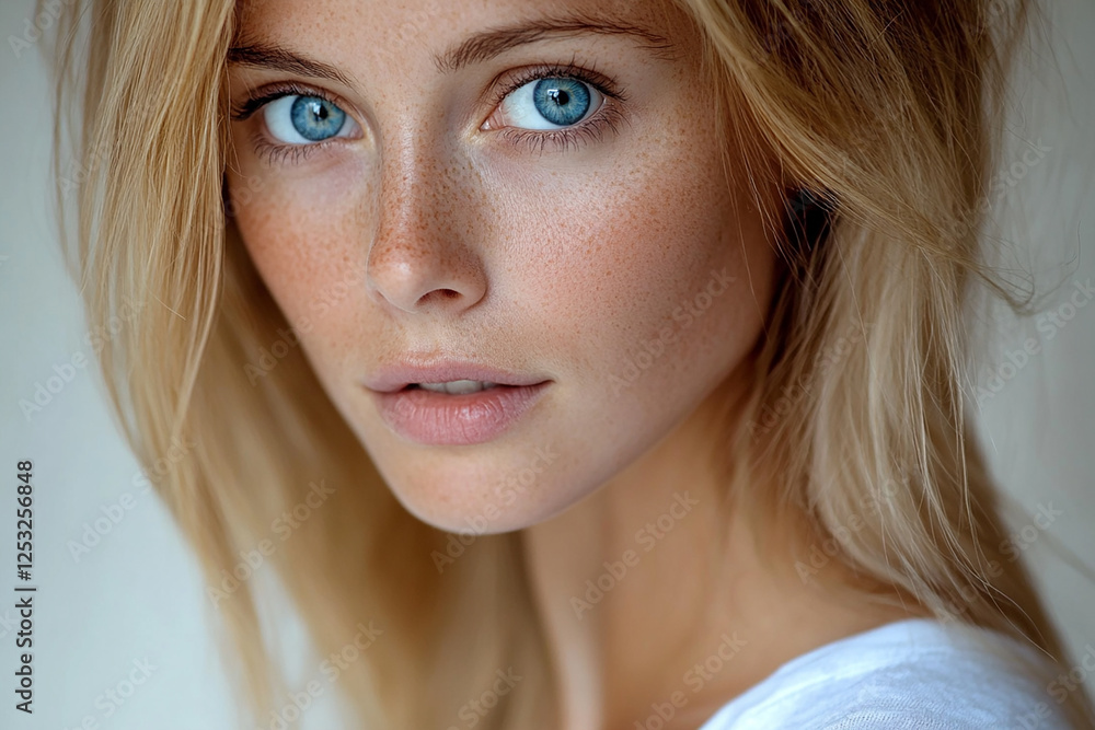 Naklejka premium close up portrait of a woman
