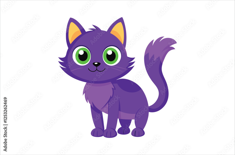 Obraz premium cat vector, icon vector illustration, cat silhouette of a cat isolated on a white background, eps, png, svg, vector,