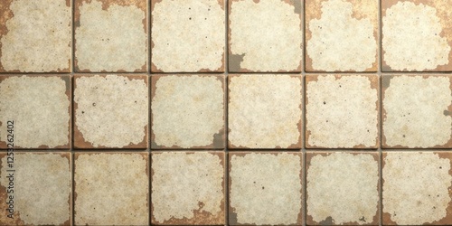 Wallpaper Mural A Seamless Texture of Rustic Square Tiles with Beige and Brown Tones, Ideal for Backgrounds and Design Projects Torontodigital.ca