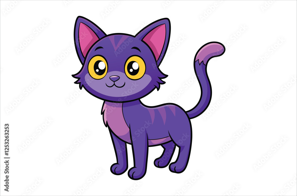 Obraz premium cat vector, icon vector illustration, cat silhouette of a cat isolated on a white background, eps, png, svg, vector,