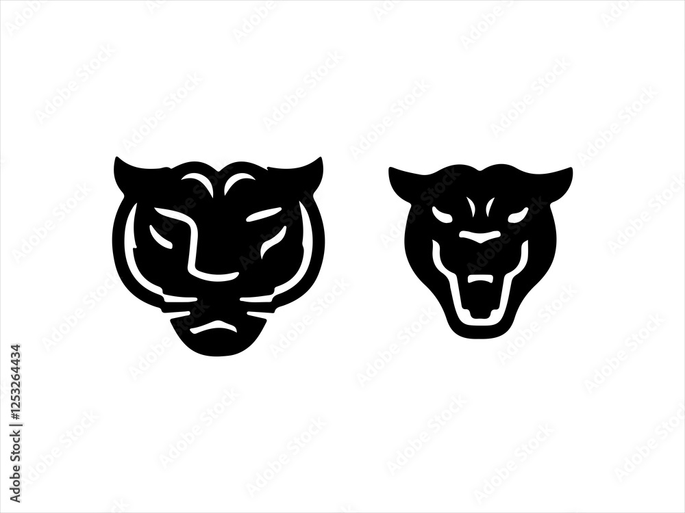 Fototapeta premium panther logo set design
