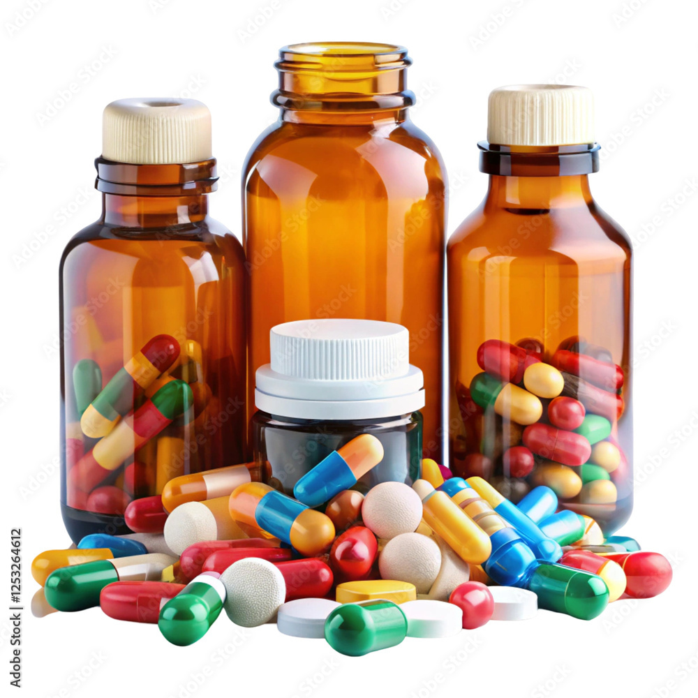 pills and bottle pills and bottle