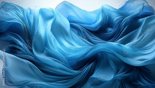 Wallpaper Mural floating blue fabric texture Torontodigital.ca