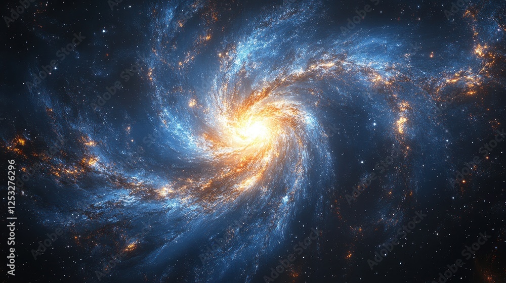 Spiral Galaxy, Cosmic Dust, Space Exploration, Star Formation, Universe Background, Science Fiction Spiral Galaxy, Cosmic Dust, Space Exploration, Star Formation, Universe Background, Science Fiction