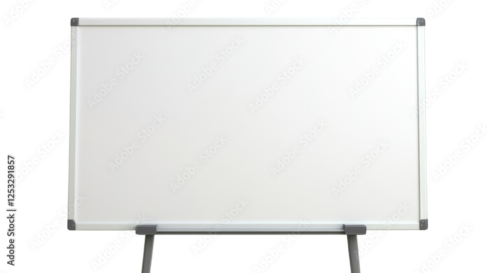 Obraz premium Empty whiteboard on transparent background is ready for presentation