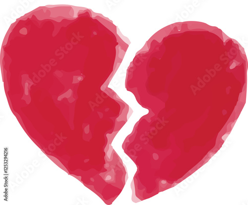 vector of colorful hearts, blue hearts, green hearts, pink hearts, red hearts, gray hearts and red broken heart.