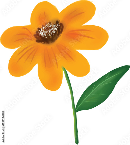 vector of beautiful flower in aesthetic vases, colorful vases, set of beautiful flowers and leaves
